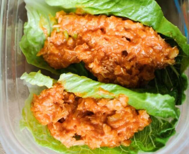 Buffalo Chicken Lettuce Wraps