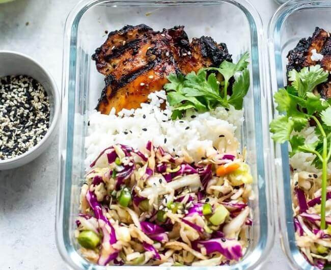 Korean Chicken Meal Prep Bowls