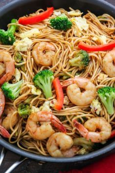 20 Minute Shrimp and Broccoli Lo Mein - Collection Of The Best Quick And Delicious Noodle Recipes