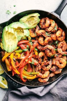 20 Minute Skillet Blackened Shrimp Fajitas - 30 Best Ways To Make With Avocado