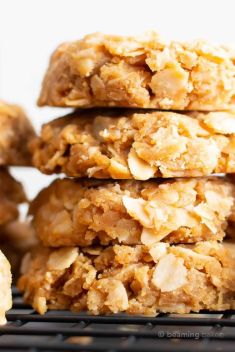 3 Ingredient No Bake Peanut Butter Oatmeal Cookies - Homemade Butter Cookies Recipes