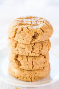 4 Ingredient Peanut Butter Cookies - Homemade Butter Cookies Recipes