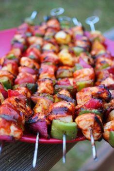BBQ Chicken Bell Pepper and Pineapple Skewers - Best Easy And Delicious Kabob Recipes That You Should Not Miss