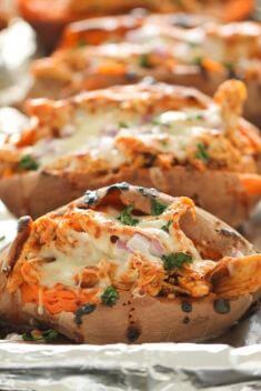 BBQ Chicken Stuffed Baked Sweet Potatoes - 30 Of The Best Healthy Recipes