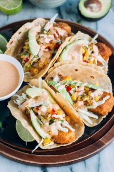 Baja Fish Tacos with Tropical Salsa - Best Easy And Delicious Taco Recipes For Your Meal