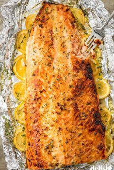 Baked Garlic Butter Salmon 3 - Top Foil Packet Recipes That You Will Love
