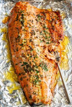 Baked Salmon in Foil with Garlic Rosemary and Thyme - Top-Rated Salmon Recipes For Your Dinner