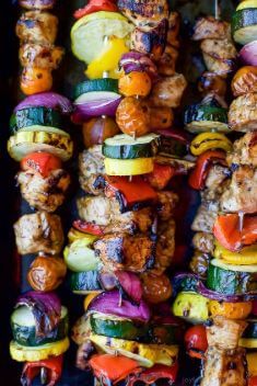 Balsamic Grilled Chicken Kabobs - Best Easy And Delicious Kabob Recipes That You Should Not Miss