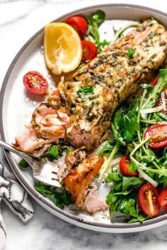 Basil Parmesan Crusted Salmon - Crazy Good Fish Recipes