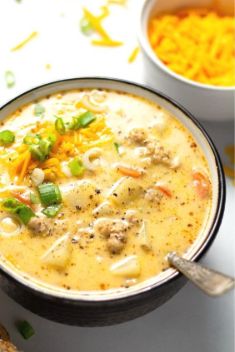 Beer Cheese Potato Soup with Sausage - Amazing Sausage Soups That You Will Blow Your Mind