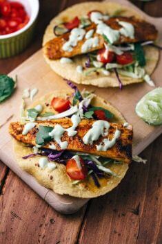 Blackened Fish Tacos with Avocado Lime Sauce - Best Easy And Delicious Taco Recipes For Your Meal