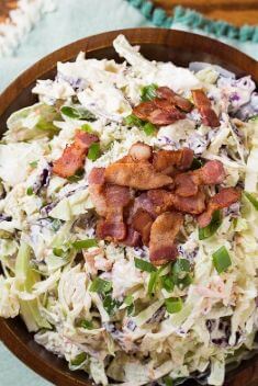 Blue Cheese Bacon Coleslaw - Best Easy And Delicious Coleslaw Recipes That You Will Get Hooked