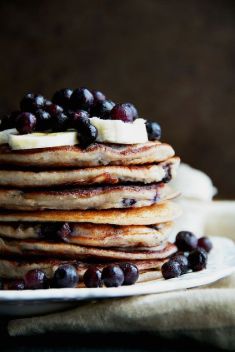 Blueberry Banana Greek Yogurt Pancakes - Homemade Pancake Recipes For You