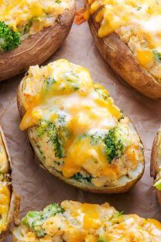Broccoli and Cheddar Twice Baked Potatoes - 30 Best Easy And Delicious Baked Recipes