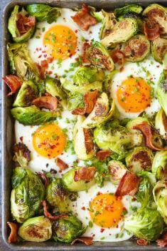 Brussels Sprouts Eggs and Bacon - 30 Easy And Delicious Egg Recipes
