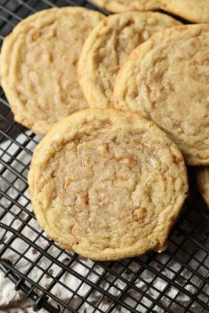 Butter Toffee Cookies - Homemade Butter Cookies Recipes