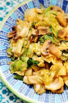 Cabbage and Mushroom Stir Fry - Quick And Delicious Cabbage Recipes