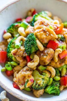 Cashew Chicken - 30 Of The Best Easy And Delicious Stir-Fry Recipes