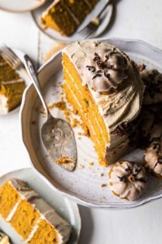 Chai Pumpkin Cake with Maple Browned Butter Frosting - Delicious Cakes Made With Pumpkin
