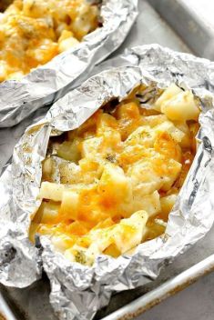 Cheesy Potato Foil Packets - Top Foil Packet Recipes That You Will Love