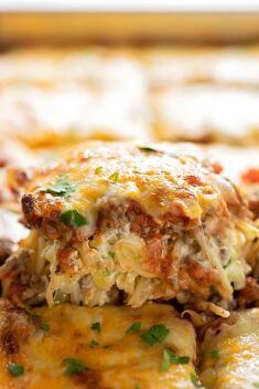 Cheesy Spaghetti Casserole - Crazy Good Spaghetti Recipes