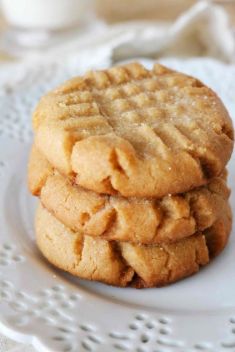 Chewy Peanut Butter Cookies - Homemade Butter Cookies Recipes