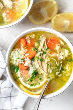 Chicken Lemon Rice Soup - Top-Rated Chicken Soup Recipes That You Should Save On Hand