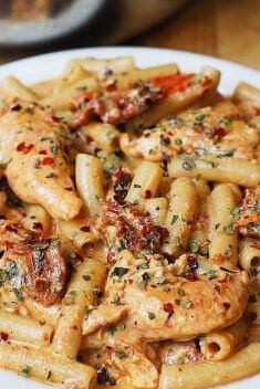 Chicken Mozzarella Pasta with Sun - 30 Best Delicious Sausage Recipe That You Will Fall In Love