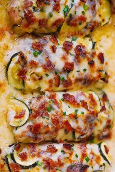 Chicken Zucchini Bake with Bacon 1 - 30 Best Zucchini Recipes That You Will Fall In Love