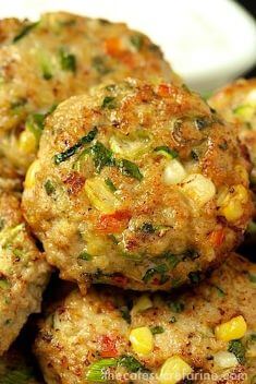 Chicken Zucchini and Fresh Corn Burgers - 30 Best Zucchini Recipes That You Will Fall In Love