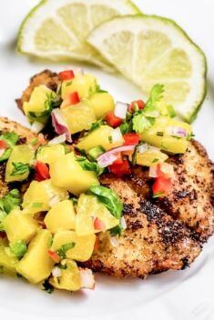 Chili Lime Tilapia with Fresh Mango Salsa - Delicious Dishes Made From Mango