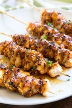 Chipotle Honey Chicken Skewers 1 - Best Easy And Delicious Kabob Recipes That You Should Not Miss