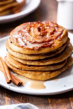 Cinnamon Roll Pancakes - Homemade Pancake Recipes For You