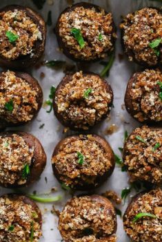 Classic Italian Vegan Stuffed Mushrooms - Collection Of 30 Best Delicious Stuffed Mushroom Recipes
