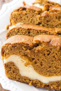 Cream Cheese Filled Pumpkin Bread - Delicious Cakes Made With Pumpkin