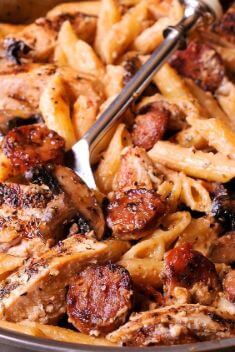 Creamy Cajun Chicken Pasta with Smoked Sausage - 30 Best Delicious Sausage Recipe That You Will Fall In Love