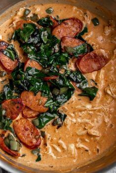 Creamy Cajun Pasta with Chicken and Andouille Sausage - Sausage Pasta: Delicious Dishes To Vary Your Daily Meal