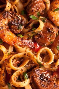 Creamy Cajun Shrimp Pasta with Sausage - Sausage Pasta: Delicious Dishes To Vary Your Daily Meal