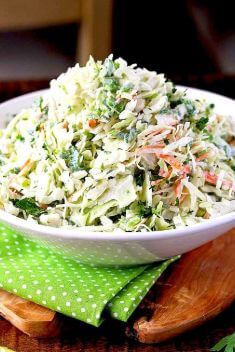 Creamy Cilantro Lime Coleslaw - Best Easy And Delicious Coleslaw Recipes That You Will Get Hooked