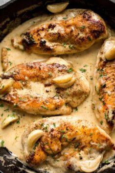 Creamy Garlic Chicken - 30 Best Garlic Chicken Recipes That You Never Forget
