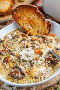 Creamy Mushroom Chicken and Wild Rice Soup - Top-Rated Chicken Soup Recipes That You Should Save On Hand