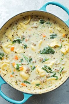 Creamy Sausage Tortellini Soup - Amazing Sausage Soups That You Will Blow Your Mind