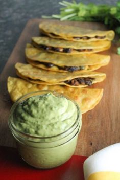 Crispy Black Bean Tacos with Avocado Lime Sauce - Easy And Healthy Black Bean Recipes