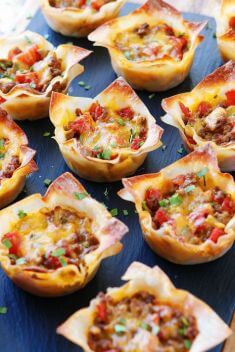 Crunchy Taco Cups - Best Easy And Delicious Taco Recipes For Your Meal