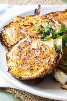 Easy Garlicky Cabbage Steaks - Quick And Delicious Cabbage Recipes