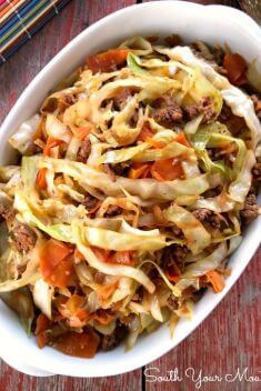 Egg Roll Stir Fry - Quick And Delicious Cabbage Recipes