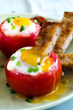 Egg Stuffed Tomato - 30 Easy And Delicious Egg Recipes