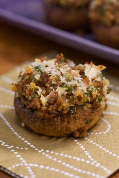 Emeril Lagasse’s Sausage Stuffed Mushrooms - Collection Of 30 Best Delicious Stuffed Mushroom Recipes
