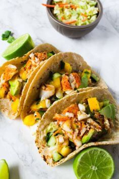 Fish Tacos with Cod and Mango Salsa - Best Easy And Delicious Taco Recipes For Your Meal
