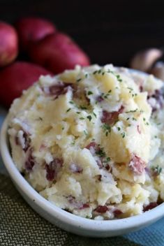 Garlic Parmesan Red Mashed Potatoes - Collection of The Best Delicious Mashed Potato Recipes